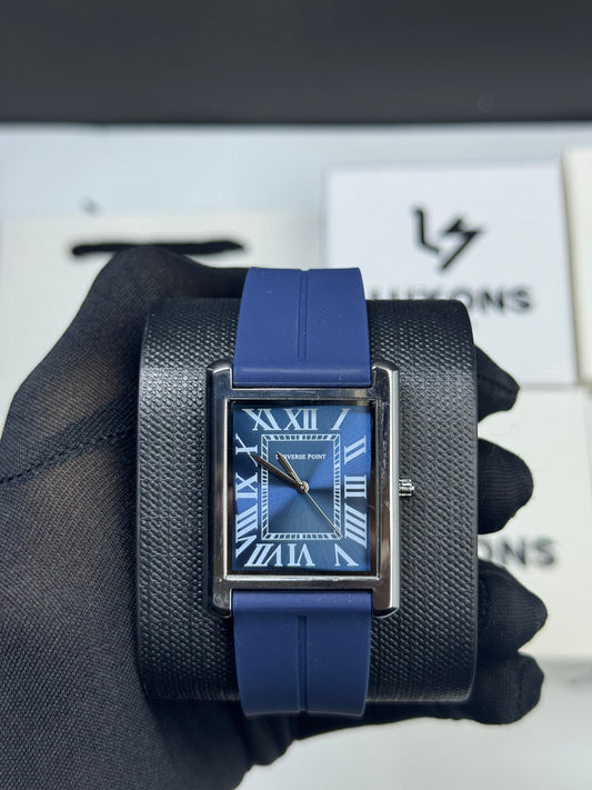 Universal Point Blue Silicon Strap Orignal Watch