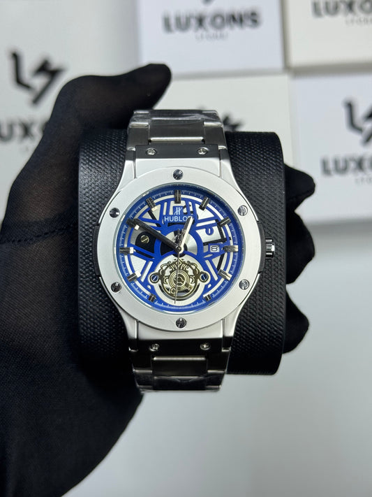Hublot Straight Cut with Blue Dail Heavy Weight