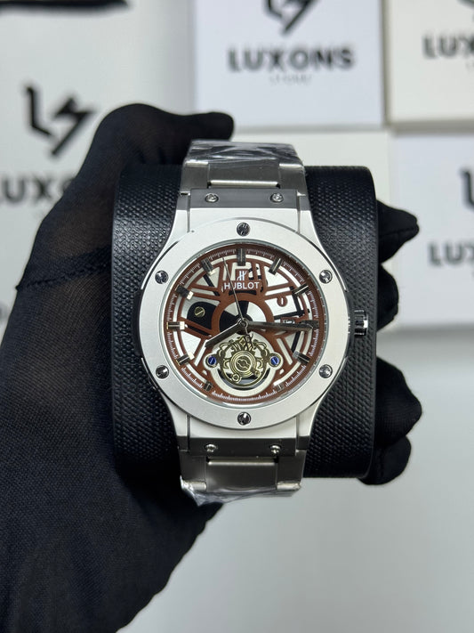 Hublot Straight Cut with Brown Dail Heavy Weight