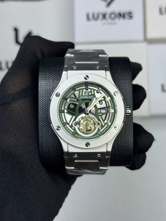 Hublot Straight Cut with Green Dail Heavy Weight