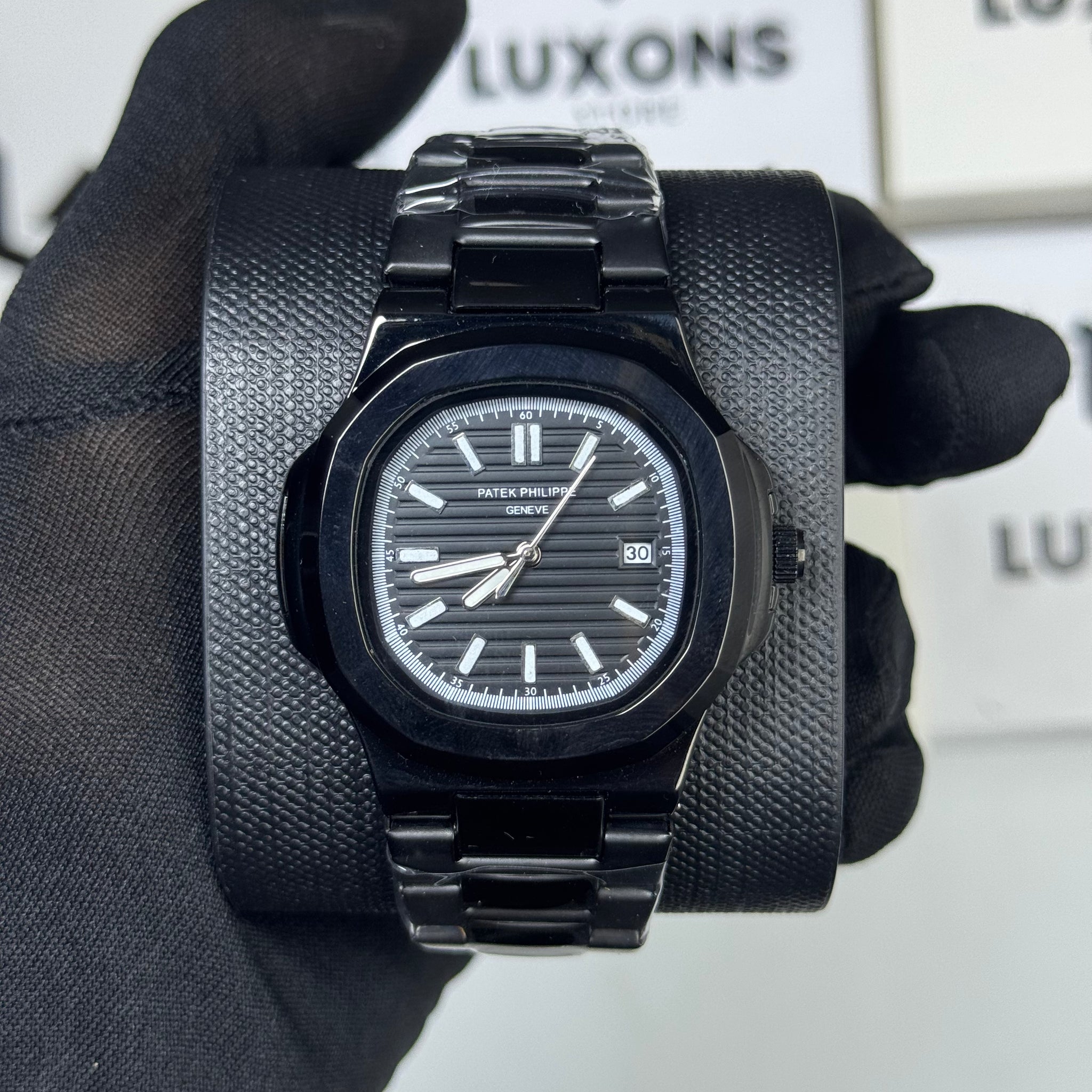 Patek Philippe Full Black Stainless Steel