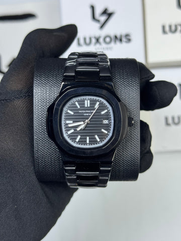 Patek Philippe Full Black Stainless Steel