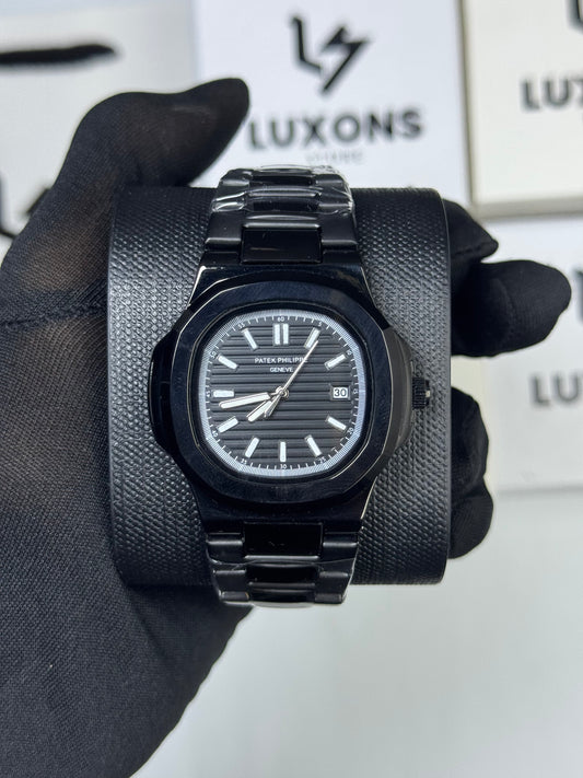 Patek Philippe Full Black Stainless Steel