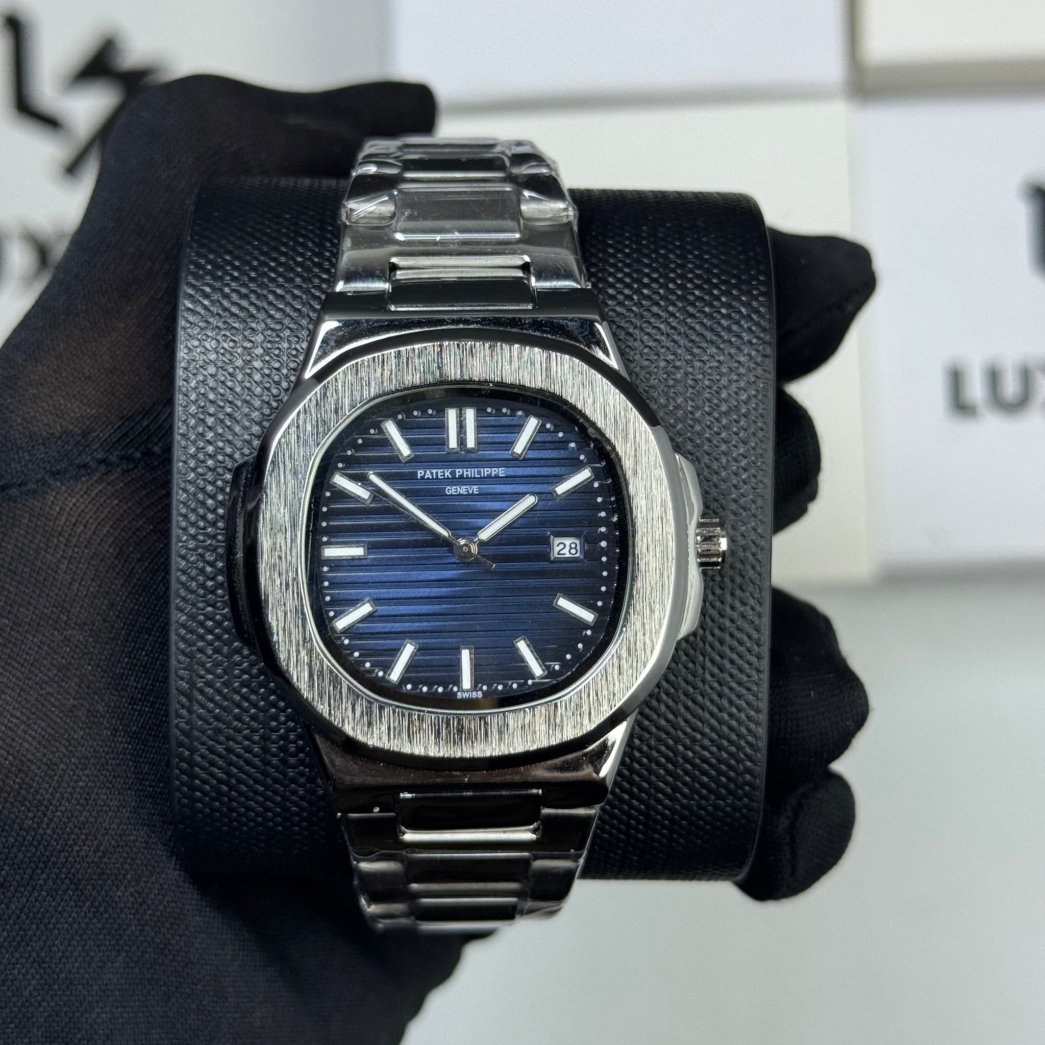 Patek Philippe John Wick Style Fade Blue with Stainless Steel
