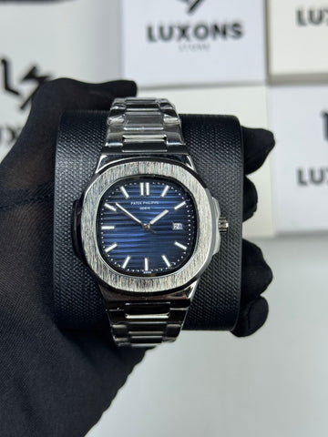 Patek Philippe John Wick Style Fade Blue with Stainless Steel