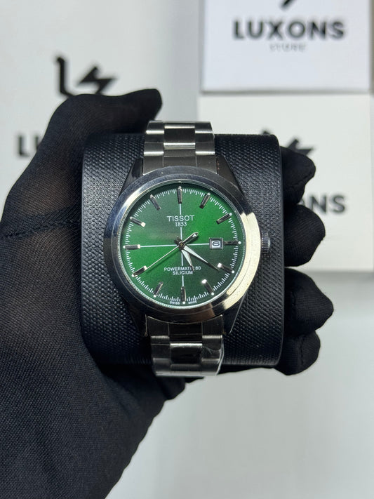 Tissot Gentleman Green Dail Stainless Steel Chain