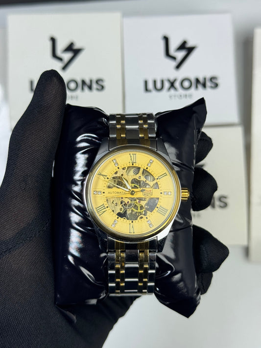 True Worth Automatic Watch With Skelton Back