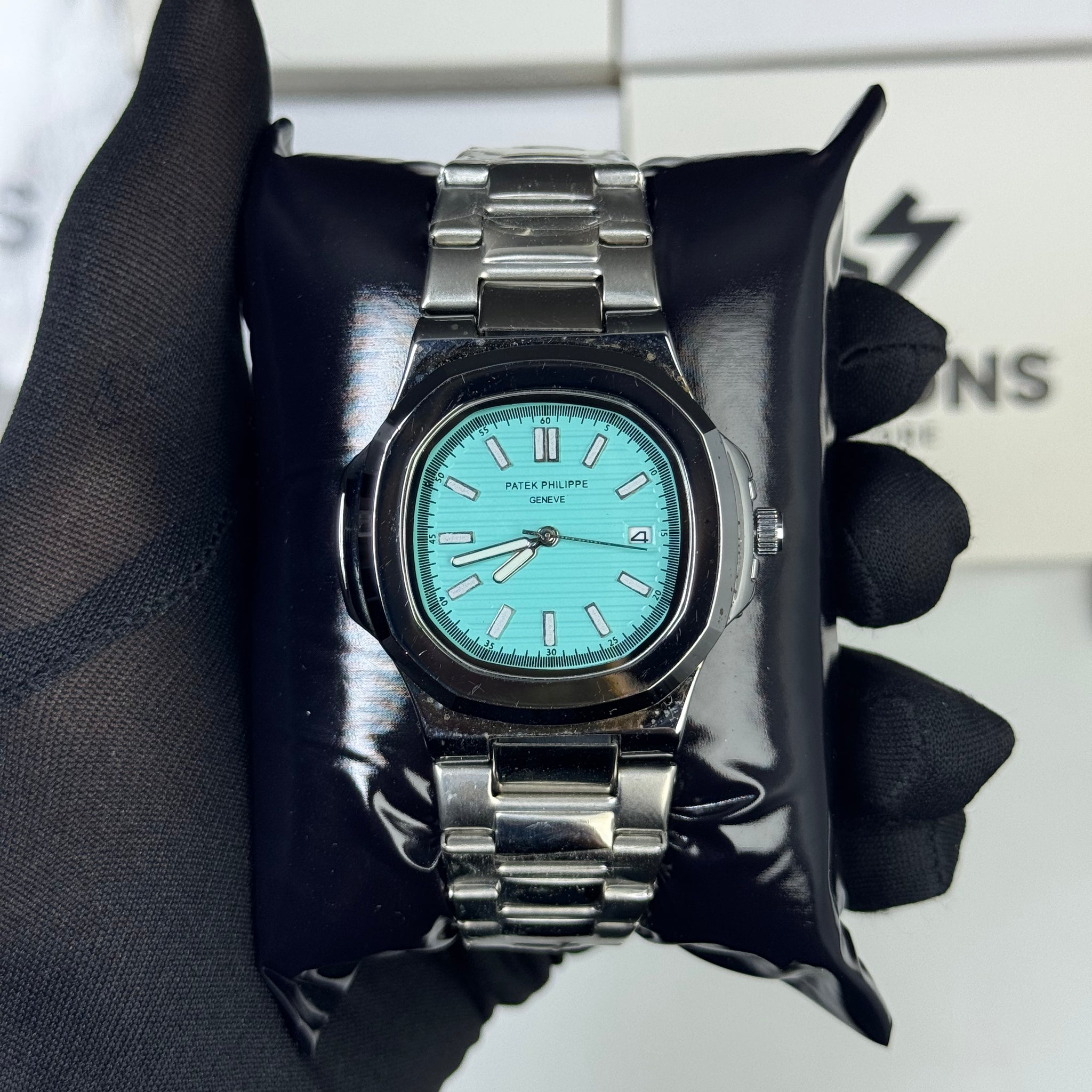 Patek Philippe Tiffany Dail With Stainless Steel Chain