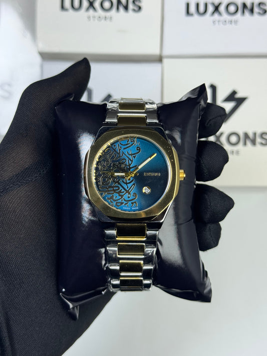 Rado Calligraphy Two Tone Blue Dail With Butterfly Master Lock