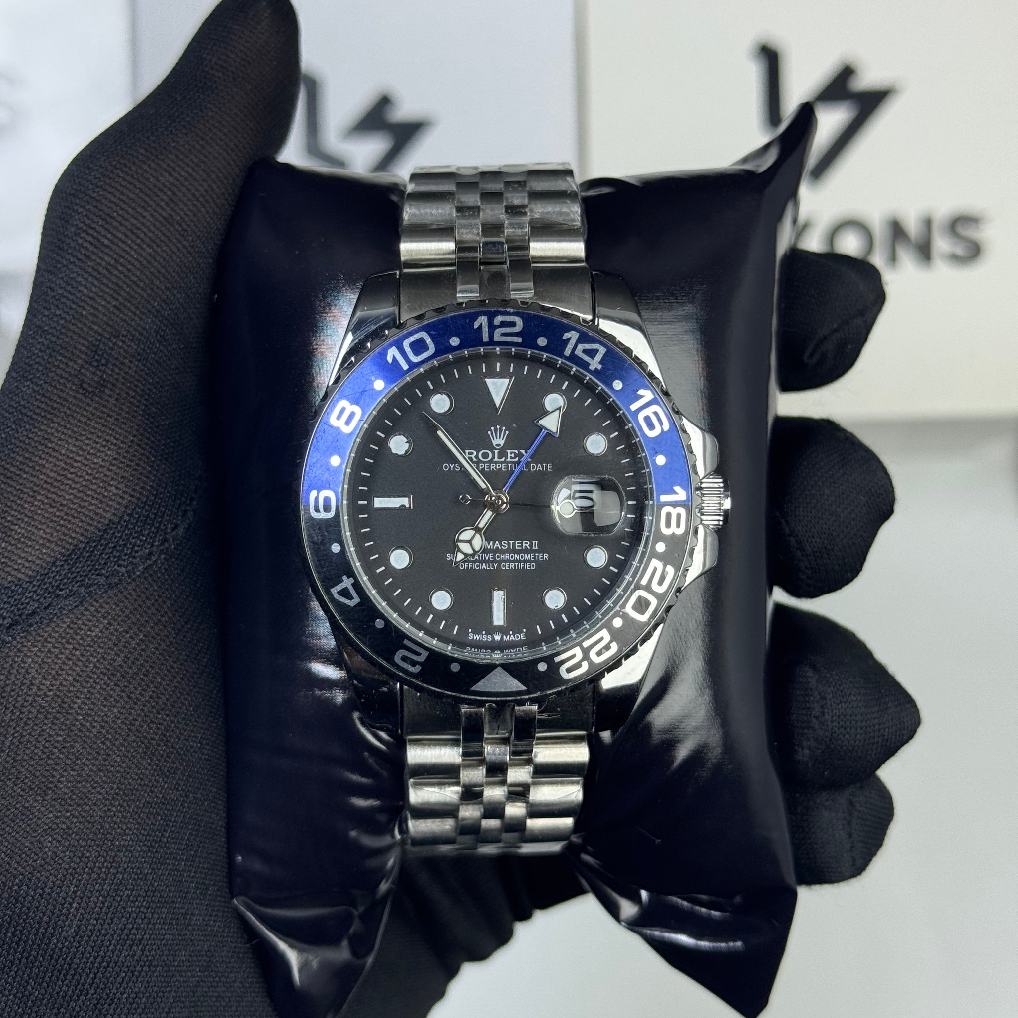 Rolex GMT 4 Niddle Batman Edition Rotating Bezel