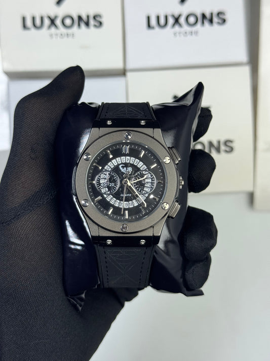 Hublot Skelton Dail Black Strap