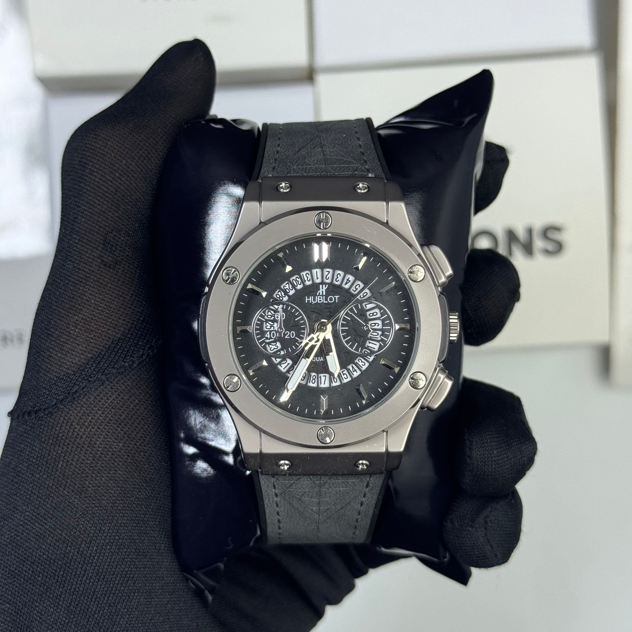 Hublot Skelton Gray Strap